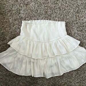 NEVER WORN MUSTARD SEED MINI SKIRT WHITE